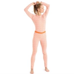 Icebreaker merino wool 250 vertex alpine geo snow baselayer leggings NWT Small
